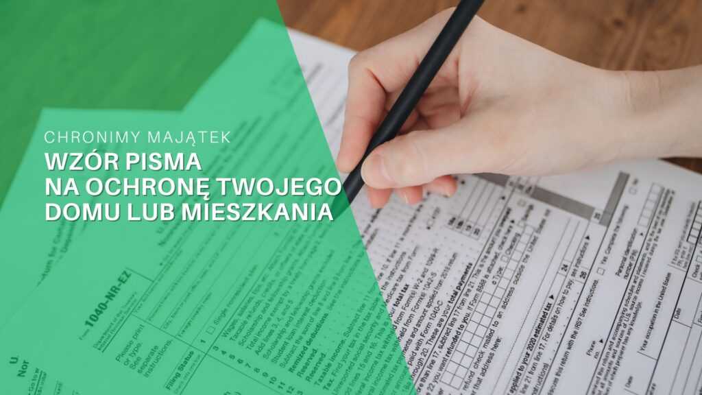 Wzór pisma na wyłączenie domu z masy upadłościowej