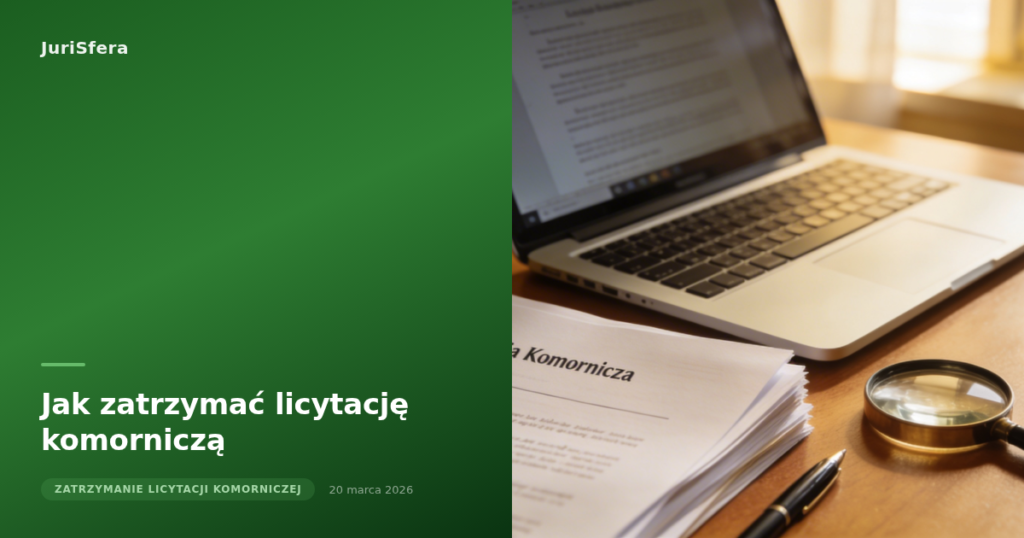 Jak zatrzymać licytację komorniczą