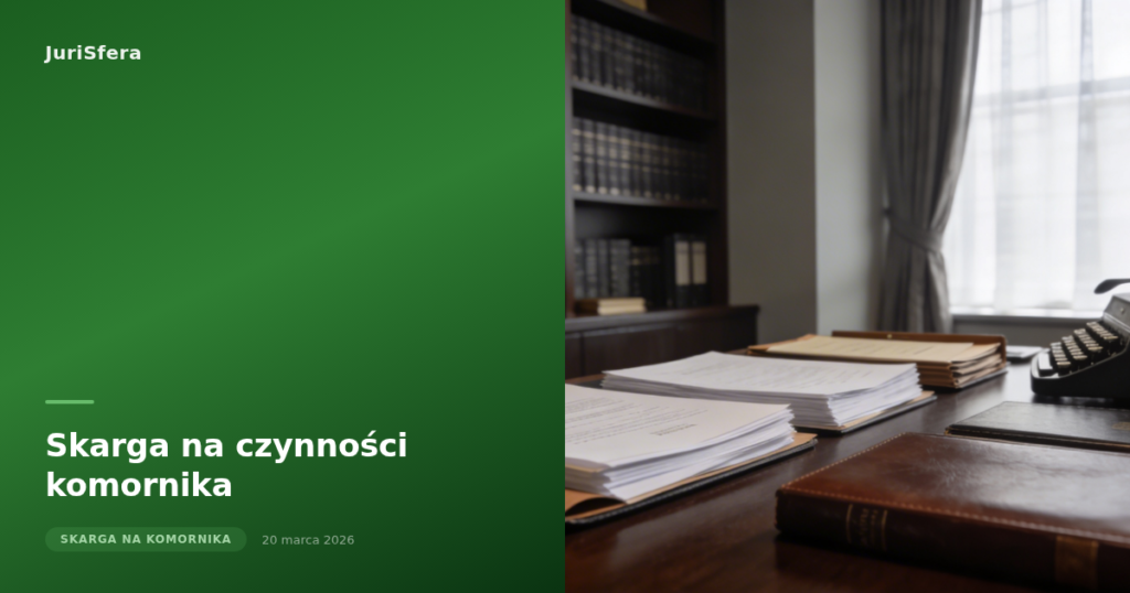 Skarga na czynności komornika