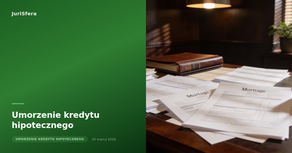 Umorzenie kredytu hipotecznego
